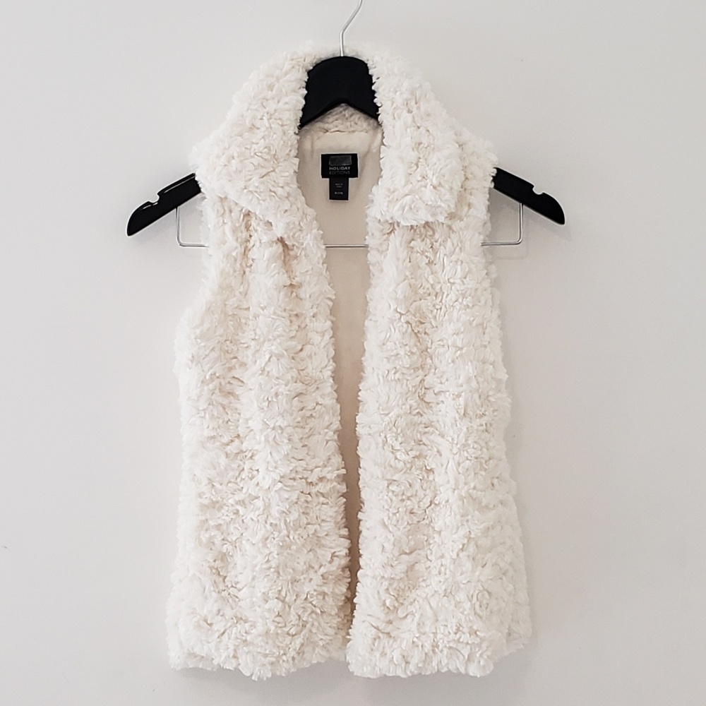 Girls Holiday Editions Faux Fur Vest